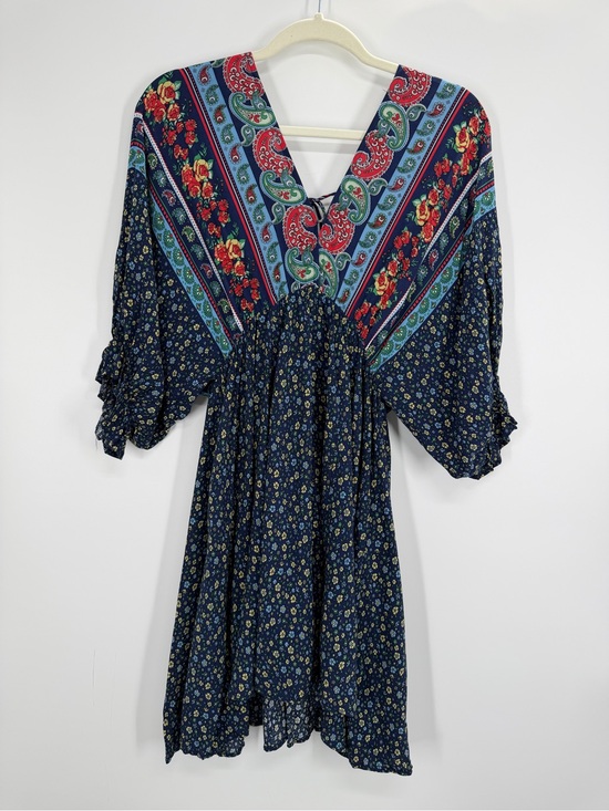 Umgee Dresses & Skirts - Umgee V-Neck Floral Paisley Print With Back Tie Boho Midi Dress Size Medium